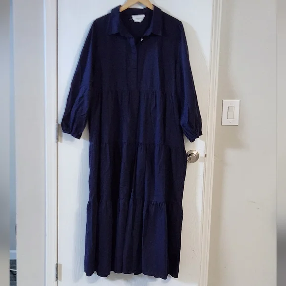 Tuckernuck Navy Long Sleeve Dress Pomander Place - Picture 7 of 12